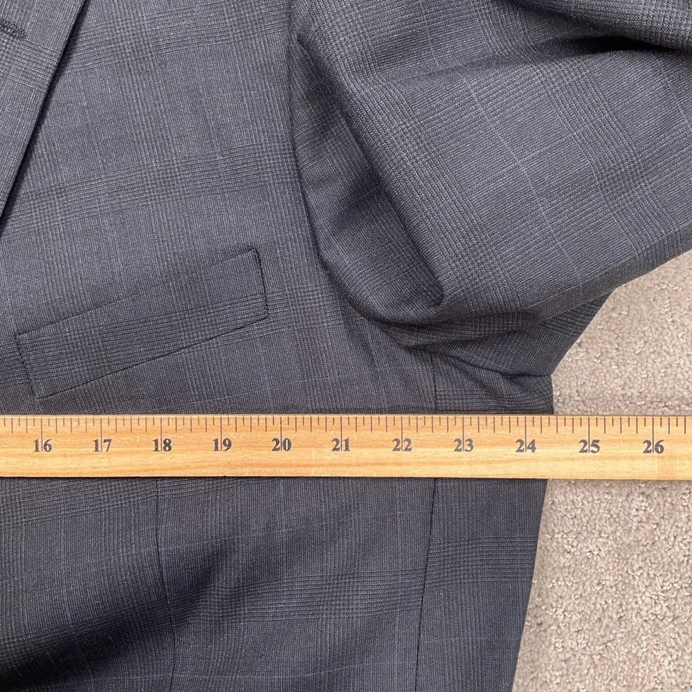 Brooks Brothers 346 Suit Men 46 RG Gray Glen Plaid Neutral Classic Wool Stretch